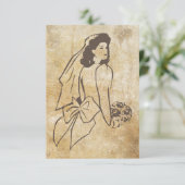 Bride in Bruin Grunge (Staand voorkant)