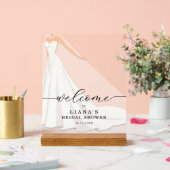 Bride in Gown Bridal Shower Welcome (Mariage)