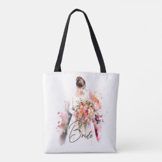 Bride in Waterverf | Weddenschap Draagtas