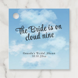 Bride Is On Cloud Nine Bridal Shower Bedankjes Labels