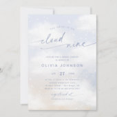 Bride is op Cloud 9 Dreamy Clouds Vrijgezellenfees Kaart (Voorkant)