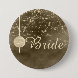 Bride Ivory Lantern Ronde Button 7,6 Cm