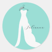 BRIDE komt hier uit de Bride party Ronde Sticker (Voorkant)