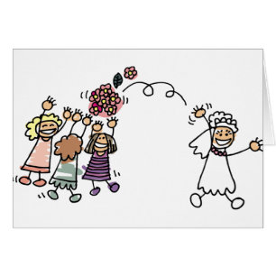 Bride Lance Bouquet À La Réception Mariage