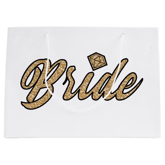 Bride Large Gift Bag Groot Cadeauzakje (Voorkant)