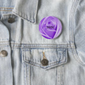 BRIDE - lavender roos knop Ronde Button 5,7 Cm (In situ)