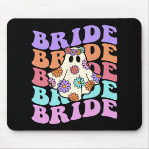 Bride Let's Go Ghouls Floral Ghost Halloween Party Muismat