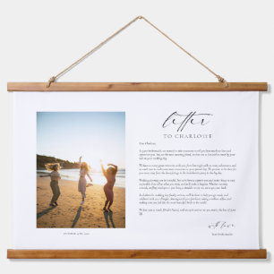 Bride Letter Gift Foto Hangend Wandkleed