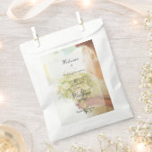 Bride met Flower Bouquet, editable bruiloft Bedankzakje (Geknipt)