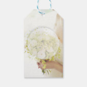 Bride met Flower Bouquet Editable Wedding Cadeaulabel (Achterkant)