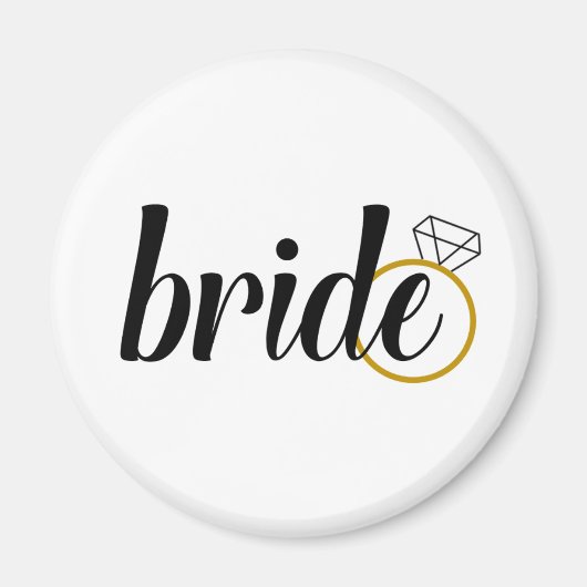 Bride met Ring Magneet (Voorkant)