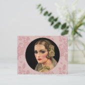  bride met Rozen Briefkaart (Staand voorkant)