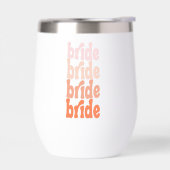 Bride mignonne rétro orange, personnalisée (Gauche)