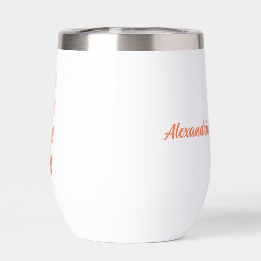 Bride mignonne rétro orange, personnalisée (Arrière)