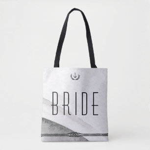 Bride Nautical Wedding Bags grijs en wit Draagtas