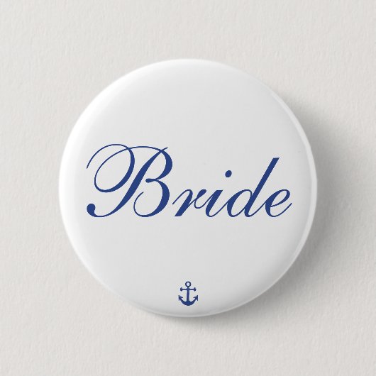 Bride Nautical Wedding Buttons (Voorkant)