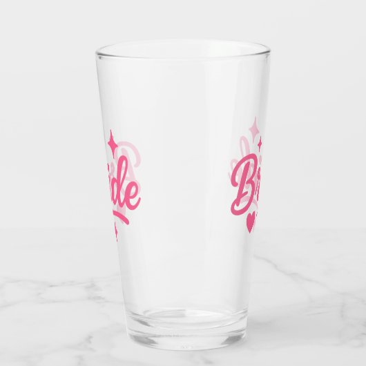 Bride Neon Pink Glas (Links)