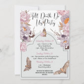 Bride of Die Halloween Bachelorette Party Kaart (Achterkant)