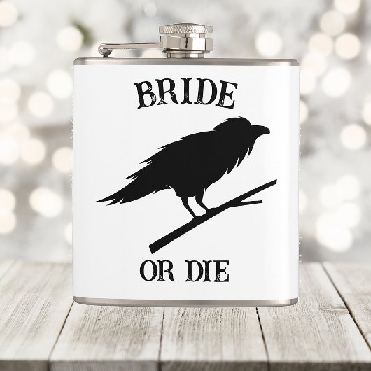 Bride of Die Til Death Do US Party gothic Wedding Heupfles