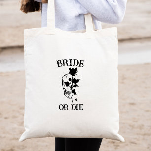 Bride of Die Til Death Do US Party gothic Wedding Tote Bag