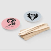 Bride of Groom de heer Mrs Wedding Game Hand Fan Handwaaier (Niet-gemonteerd)