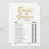 Bride- of Groom-game volledig bewerkbaar op kaart (Voorkant / Achterkant)