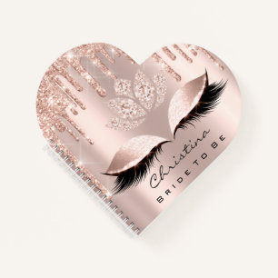 Bride om 16th Girly Princess Makeup Roos te zijn Notitieboek