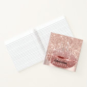 Bride om 16th Spark te zijn prinses Makeup lips Notitieboek (Binnen)