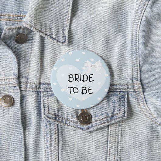 Bride om blauw te zijn Witte Bow Button (In situ)
