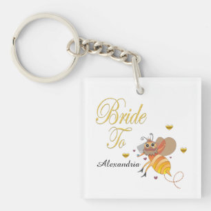Bride om Bridal te zijn personaliseert Sleutelhanger