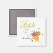 Bride om brudale weddenschappen te zijn personalis magneet (Voorkant / Achterkant)