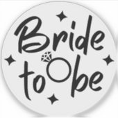 Bride om calligrafisch heldere vinyl te zijn sticker (Voorkant)