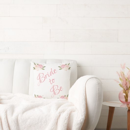 Bride om een roze Waterverf te zijn Kussen (Bank)