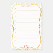 Bride om lijst te doen post-it® notes (Voorkant)