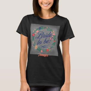 Bride om te zijn. Editable-naam T-shirt