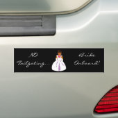 "Bride Onboard"-Bumpersticker — Bumpersticker (Op auto)