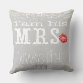 Bride onder de sterren Altijd rechtuit Kussen (Achterkant)