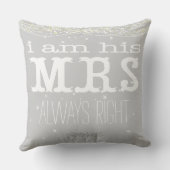 Bride onder de sterren Altijd rechtuit Kussen (Achterkant)