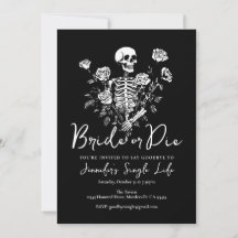 Bride or Die Floral Skeleton Bachelorette Party