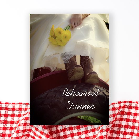 Bride over het Boerderij van Tractor Wedding Rehea Kaart