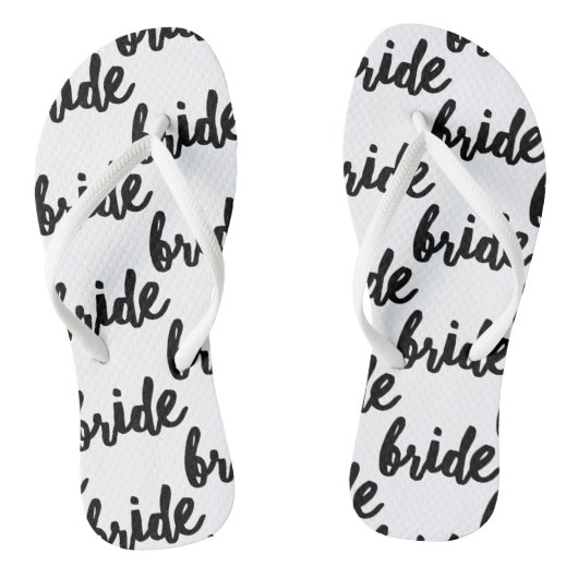 Bride Pattern Wedding Teenslippers (Voetbed)