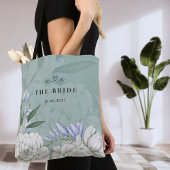 Bride Peony | Sage Green & White Botanical Wedding Draagtas