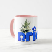 Bride Personalized Wedding Blue Mok (Voorkant links)