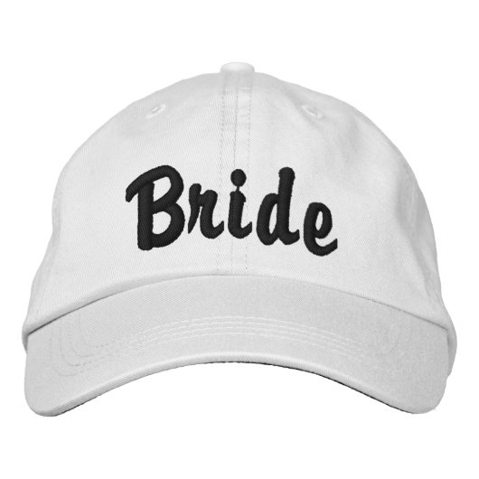 "Bride"-Pet Geborduurde Pet (Voorkant)