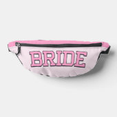 BRIDE – Pink College Font Bachelorette Fanny Pack Heuptasje (Liggend)