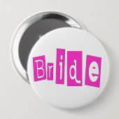 Bride Pink Ronde Button 4,0 Cm (Voorkant /achterkant)