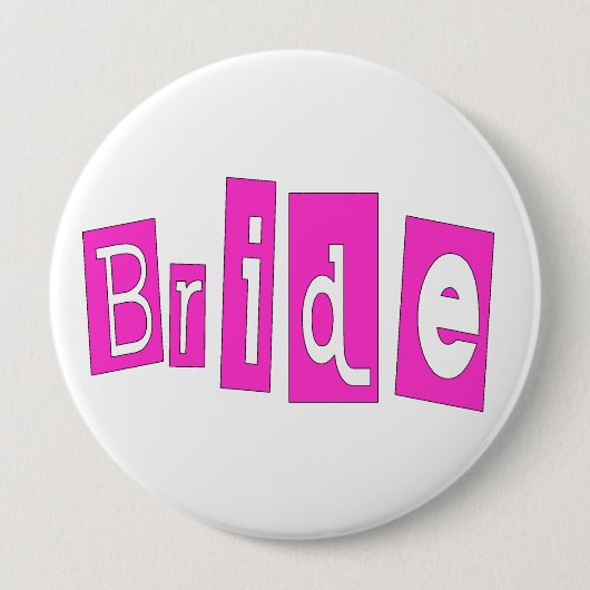 Bride Pink Ronde Button 4,0 Cm (Voorkant)