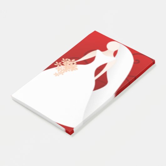 BRIDE POST-IT® NOTES (Schuin)