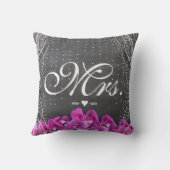 Bride Radiant Orchid Sweet Pea Wedding Kussen (Achterkant)