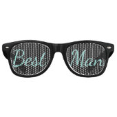 BRIDE Reception Bridal Wedding Party Beste man Retro Zonnebril (Voorkant)